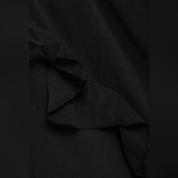 IRO Wispy asymmetric ruffled crepe de chine skirt - Picture 4 of 4